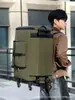 Bolsa de Viaje Plegable para Larga y Corta Distancia, Mochila Grande de Capacidad para Exteriores, Maleta Ligera Portátil Transfronteriza con Ruedas Universales