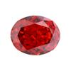 Huagang Gem 9A Corte Flor de Hielo Forma de Huevo Color Padma Diamante de Alto Carbono Oval Zircón CZ Piedra Suelta Rojo Chino