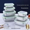 Caixa de conservação de alimentos de aço inoxidável 304 caixa de almoço selada para conservação de alimentos caixa de almoço de frutas caixa de bolinhos caixa de armazenamento refrigerado