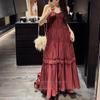En StockVerano InterminableVestido con Correa de Acetato 2026 Estilo Nuevo Atuendo de Moda con Dobladillo Ancho Falda Larga