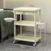 Carro de Almacenamiento para Salón de Belleza, Estante Móvil de Almacenamiento para Instrumentos, Carro de Piso de Múltiples Niveles con Ruedas, Estante de Almacenamiento Silencioso