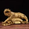 Lingote de Cobre Estilo Antiguo Adorno de Tigre de Año Nuevo, Animal del Zodiaco Propicio Tigre de Dinero, Decoración de Coche, Decoración del Hogar Sala de Estar