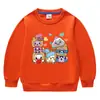 Suéter de cuello redondo de manga larga para niños y niñas, ropa de estilo coreano con dibujos animados de primavera y otoño de 2023, de algodón, para bebés, pequeños y medianos.