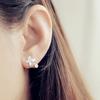 Pendientes de Mariposa de Plata de Ley 925 para Mujer Estilo Hada Mori Super Hada de Gama Alta Diarios Pendientes Placa de Mosquitos Franceses