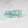 Pulseira de Contas Coloridas para Adolescentes Mais Vendida Transfronteiriça Amazon Mais Vendida Pulseira Impermeável Tecida com Cera Conjunto de Três Peças Atacado