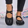 2026 Verano Nuevo Estilo Coreano Color Bloqueado Retro Doble Correa Mary Jane Versátil Casual Zapatos de Herradura Punta Redonda Zapatos Individuales para Mujer