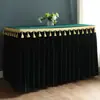 Toalha de Mesa de Casamento, Saia de Mesa para Buffet de Aniversário, Toalha de Mesa com Franjas de Veludo para Oferenda a Buda, Toalha de Mesa para Templo de Buda, Capa de Mesa