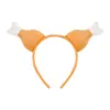 Diadema de Pierna de Pollo Curiosa para Pascua Decoración de Cabeza de Pollo Grande de Dibujos Animados de Animales para Acción de Gracias Diadema de Pavo para Fiesta