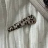 Pinza para el pelo con estampado de leopardo estilo coreano, elegante y exquisita, pinza de garra vintage para media coleta, pinza para la parte posterior de la cabeza que da volumen, accesorio para el pelo de pinza de tiburón