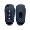 Funda de llave de fibra de carbono para Ford Focus Mondeo Sharp Mustang Escape Raptor Funda de llave de silicona
