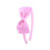 Accesorios para el cabello con tocado de tela transfronterizo de Xintian Europa y Estados Unidos Fuente para niños Princesa horquilla de color sólido linda diadema con lazo
