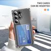 Para Galaxy Samsung S25ultra Transparente Cartão Telefone Case S24U Cartão Case Anti-Queda Capa Protetora para Amazon