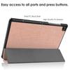 Para capa protetora de tablet Lenovo Tab M10 FHD Plus TB-X606F capa de couro para tablet tri-fold