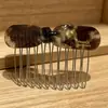 Grampo de Cabelo de Ácido Acético para Mulheres, uma Ferramenta Mágica para Domar Fios Soltos e Modelar Franjas, Pente de Cabelo para a Parte de Trás da Cabeça, Acessório de Cabelo