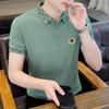2025 Verano Nuevo Trendy Tiktok Camiseta Polo Casual Moda Hombre Manga Corta Camiseta Venta al por Mayor Dropshipping