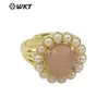 MPR079 nuevo estilo retro multicolor piedra natural malaquita amatista ojo de tigre piedra gema redonda anillo de mujer