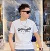 Camiseta Masculina da Moda Marca Algodão Puro Manga Curta Verão Masculino Nova Gola Redonda Roupa Masculina Tendência Masculina Pesada Manga Meia-manga