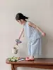Conjunto de Dos Piezas para Niña Tongsen Tongma Verano 2026: Camisa para Muñeca con Adorno de Encaje y Pantalones para Niños