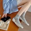Novedad 2025 Calcetines de Mujer Bordados con Lazo Estilo Coreano para Chicas Ins Tendencia Acumulación Dulce Versátiles Calcetines de Media Caña