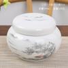 Tarro de Cerámica para Miel, Tarro Individual Sellado, Empaque para Té de Porcelana Blanca de Dehua, Tarro para Ungüento de Medicina Tradicional China, Venta al por Mayor con Logo