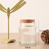 Taza de Cristal Marrón Retro para Velas Taza de Vela Perfumada Botella Vacía Tapón de Madera Taza Portavela Transparente Taza Vacía para Manualidades Adorno de Recuerdo
