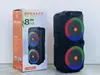 Nuevo altavoz portátil de audio inalámbrico doble de 8 pulgadas, altavoz inalámbrico portátil creativo para exteriores, hot new de comercio exterior CS-8801