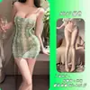 Lingerie Sensual Noturna Paixão Quente Tentação Justa Sem Tirar Sexy Estampa de Pele de Cobra Bodycon Saia 9047