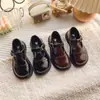 Sapatos de Couro Estilo Japonês para Meninas 2026 Novo Modelo Primavera e Outono Infantil Sola Macia Retro Bico Redondo Estilo Escolar Planos Sapatos de Estudante