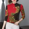 Camiseta Térmica de Manga Larga con Cuello Alto y Forro de Polar para Mujer, de Edad Media y Adultos Mayores, Top Adelgazante y Favorecedor