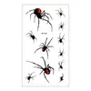 Ricklon Nueva Calcomanía de Tatuaje de Halloween Horror Impermeable Original Escorpión Araña Animal Calcomanía de Tatuaje Venta al por Mayor