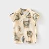 Ropa de Body de Manga Corta de Verano para Bebé Ropa de Gasa Ultrafina de Algodón Puro Harper para Bebé Ropa para Aire Acondicionado para Niños Ropa para Gatear para Recién Nacido