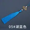 Novo Pingente de Borla para Leque de Seda Dourada 12cm Broche Hanfu Cheongsam Acessório de Roupa Tradicional Pingente para Roupa Infantil Borla Pequena