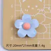 Florcita de Colores Dibujo Animado Hecho a Mano DIY Joyería Pegamento de Crema Resina Accesorios Pequeños Agujero para Pasador Hebilla de Zapato Paquete de Material