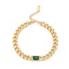 Pulsera Nueva de Acero Inoxidable al Por Mayor Pulsera de Circonita Hip Hop para Niñas Nicho Fresco Mujeres Pareja Pulsera de Acero Titanio para Hombres