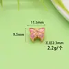 Venta Directa de Fábrica de Accesorios para Pulseras de Mariposa Esmaltadas Chapadas en Oro que Conservan el Color, Espaciadores de Cuentas para DIY y Accesorios al por Mayor