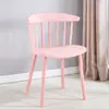 Silla de Comedor Nórdica Silla de Plástico Respaldo Hogar Creativo Silla Windsor Taburete de Color Silla de Negociación de Moda Venta Directa de Fábrica