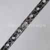 Correa de Cuero Estampado de Leopardo con Ojales, Cordón de Cuero PU, Herrajes Perforados con Ojales, Correa de Hombro de Cuero, Pulsera, Accesorios para Ropa, Cinta