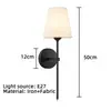 Lámpara de Pared de Tela Retro Americana Amazon Dormitorio Mesita de Noche Pasillo Pasillo Sala de Estar Pared de Fondo Cableado-Gratis Lámpara de Pared