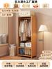 Armario Dormitorio Hogar Montaje Simple Madera Maciza Armario de Tela Fuerte y Duradero Armario para Ropa Almacenamiento Armario para Alquiler