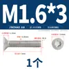 Tornillos de Acero Inoxidable 304 Cabeza Plana Avellanada con Cabeza Torx y Columna Tornillos Antirrobo M2 M2.5 M3 M4 M5 M6 M8 M10Mm