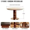 Estilo moderno de meados do século, mesa de jantar redonda de mármore, sala de estar retrô francesa, design Bauhaus, nova mesa redonda de madeira maciça com tampo de pedra