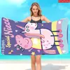 Toalla de Playa Serie Cerdo Peppa Linda Transfronteriza Microfibra Toalla de Baño Estampada Toalla para Fiesta en la Playa al Aire Libre de Verano