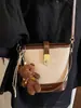 Bolsa Balde de Mão Estilosa Retro para Mulheres, Novo Modelo Primavera 2026, Bolsa de Ombro e Transversal de Alto Valor de Nicho