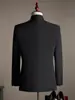 Traje Chino de Corte Entallado para Hombre con Cuello Mao para Jóvenes, Adecuado para Bodas y Banquetes, Traje Tang