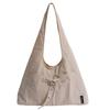 Bolso de Tela Versátil de Gran Capacidad Estilo Coreano de Verano para Mujer, Bolso Tote de Lona Ligero Casual Relajado Bolso de Hombro