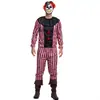 Disfraz de Cosplay de Payaso de Pesadilla de Halloween Disfraz para Actuación en Escenario Cosplay de Personaje Maligno de Terror Juego de Rol Disfraz para Hombres y Mujeres