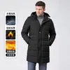 Ropa térmica 3D transfronteriza de invierno para hombre, chaqueta de moda esponjosa y versátil, abrigo de algodón desmontable para hombres de mediana edad y mayores, admite impresión personalizada