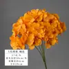 Ramo de hortensias de cinco cabezas para bodas, flores de seda para uso doméstico, decoración de fondo para escaparates, ramo de novia, flores artificiales