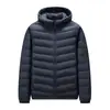 Jaqueta Softshell Acolchoada com Capuz Leve Masculina 2026 Quente 90% Penugem Alta Qualidade Roupa para Clima Frio