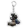 Nuevo llavero de figura de acción Delta Force con temática de animales y diseño peculiar, llavero acrílico y accesorio para mochila escolar
